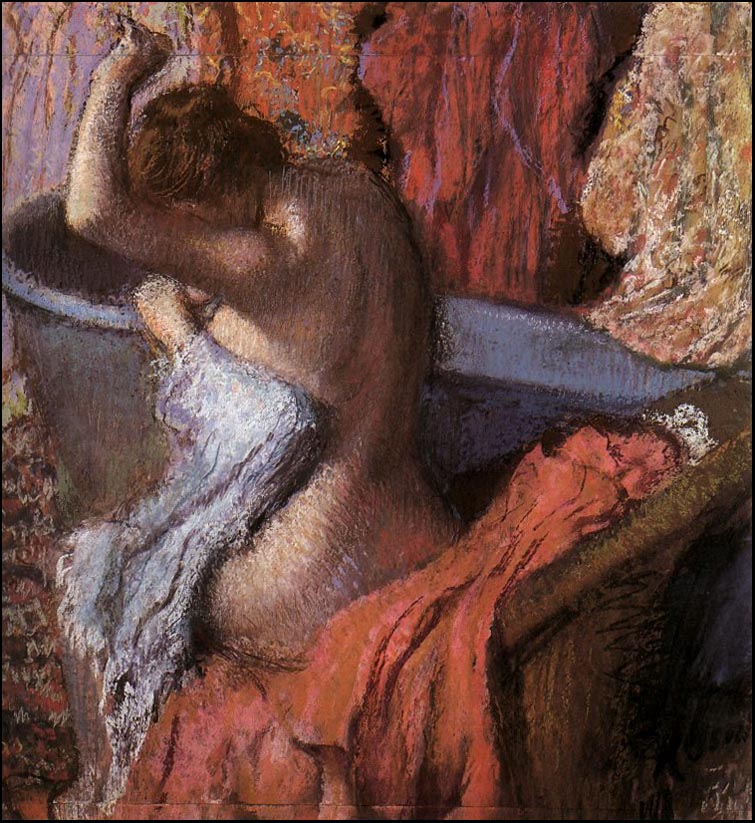 Seated Bather Drying Herself